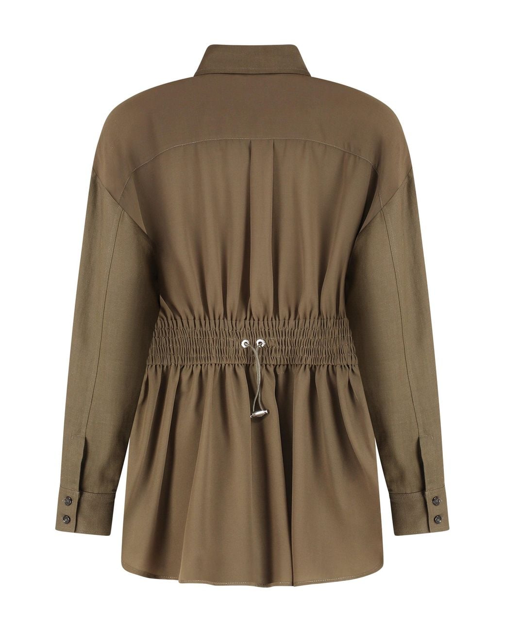 Pinko Green Oramai Viscose Overshirt