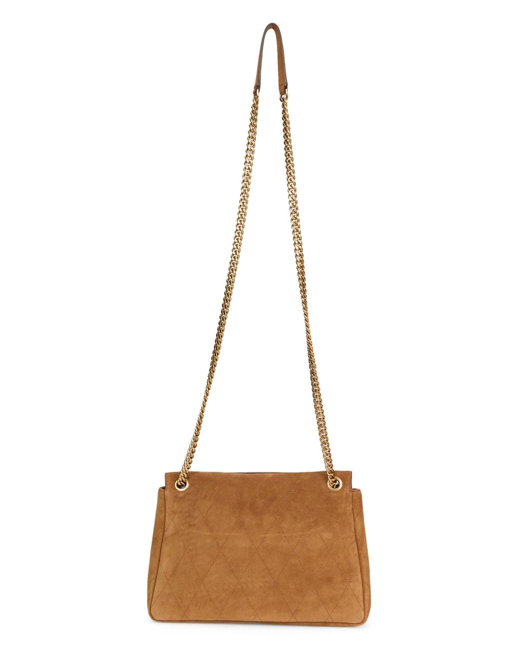 Tory Burch Brown Shoulder Bag Charlie Leather Calfskin