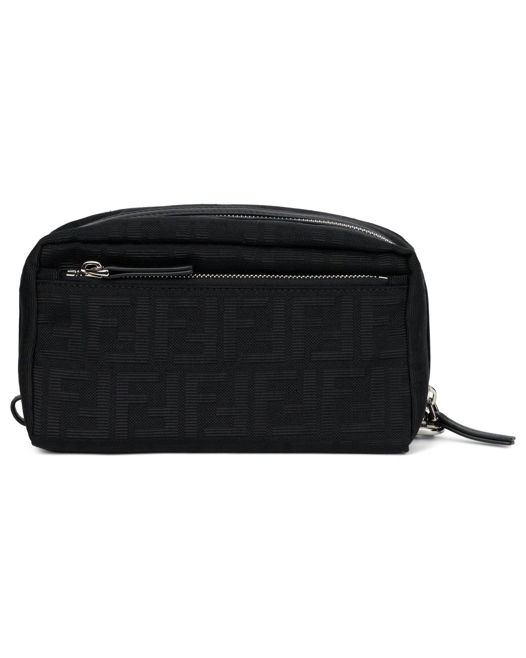 Fendi Black Beauty Case Double Zip Small for men