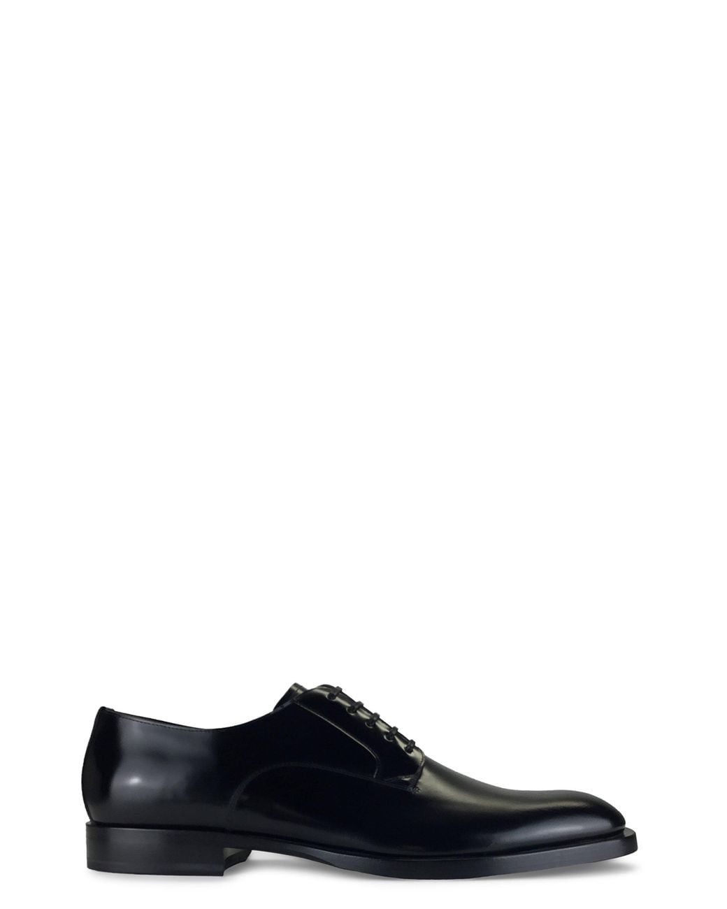 Dolce & Gabbana Black Patent Leather Lace-Up Shoes for men