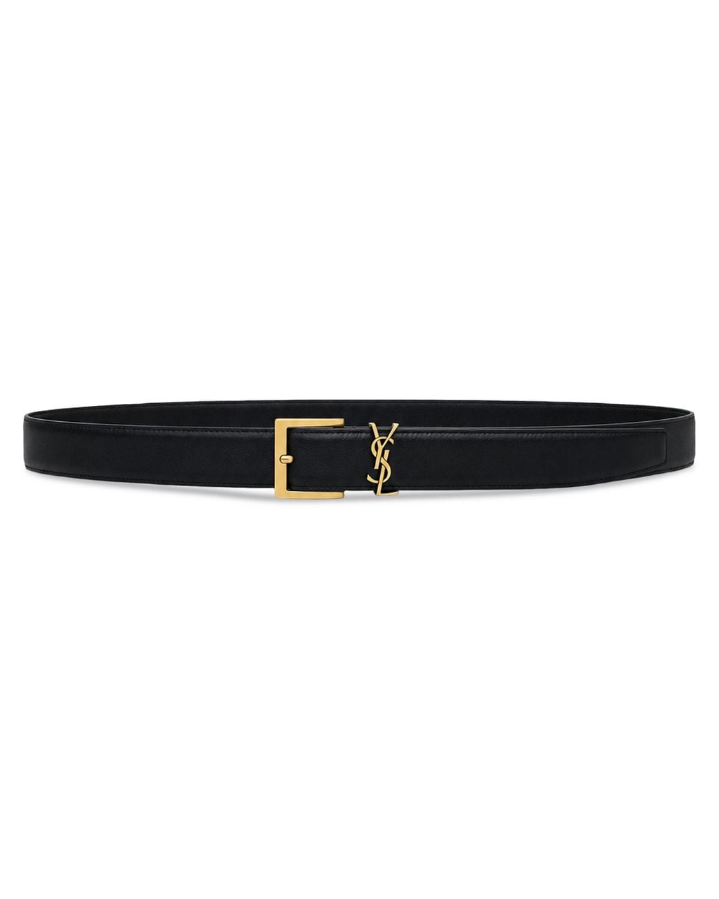 Saint Laurent Black Belt With Buckle for men