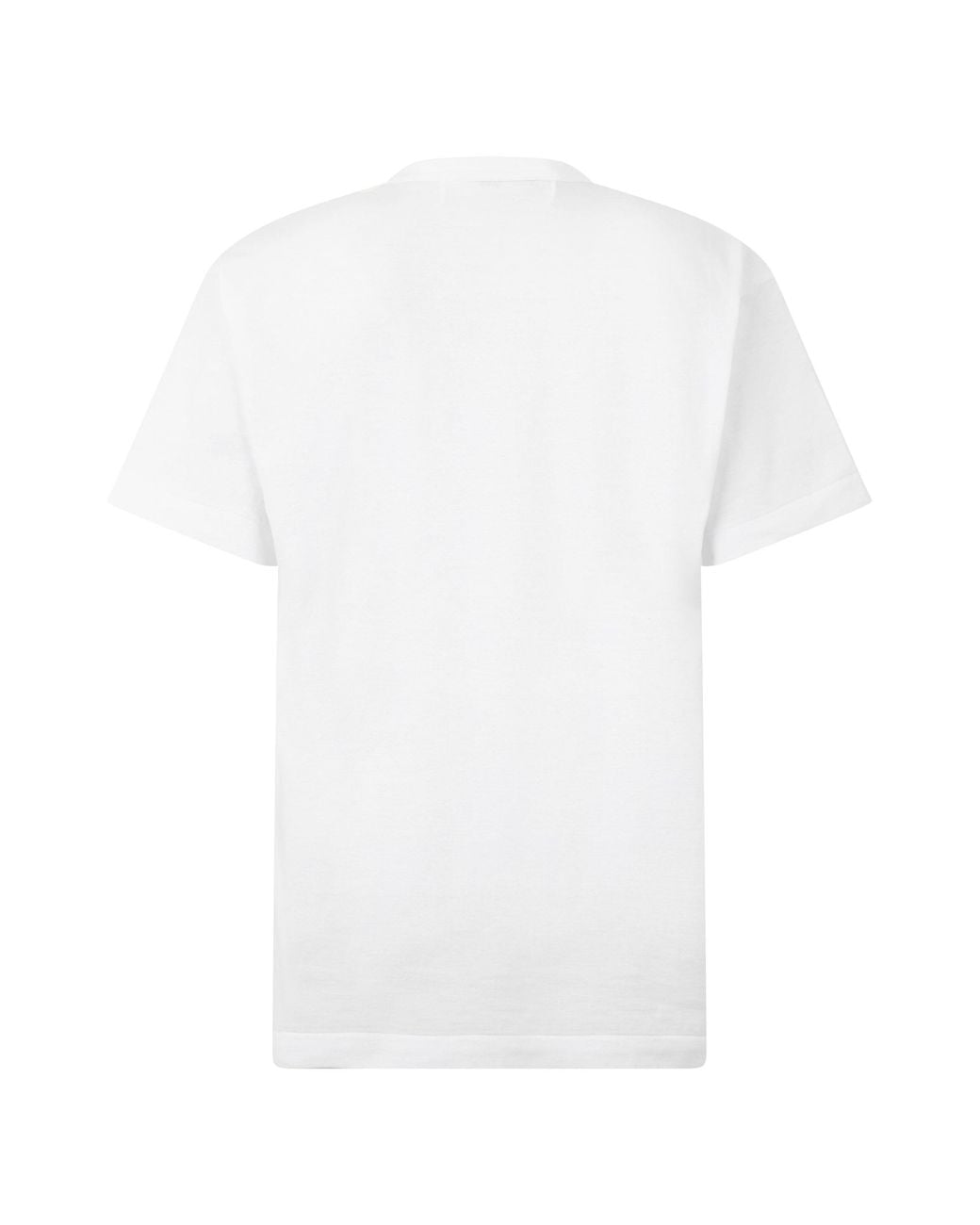 COMME DES GARÇONS PLAY White Cotton T-Shirt With Logo for men