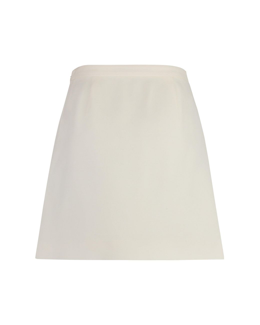 Valentino Garavani White Crepe Mini Skirt