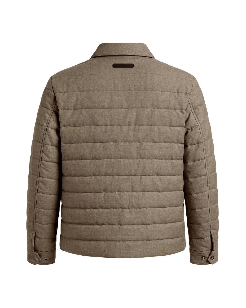 Gant Brown Wool Blend Jacket With Classic Collar for men