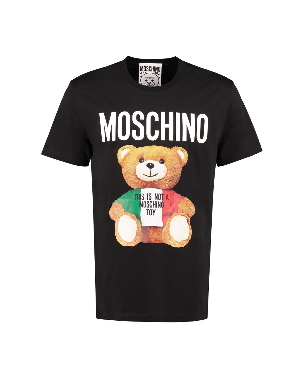 Moschino Printed Cotton Tshirt in Black for Men Lyst