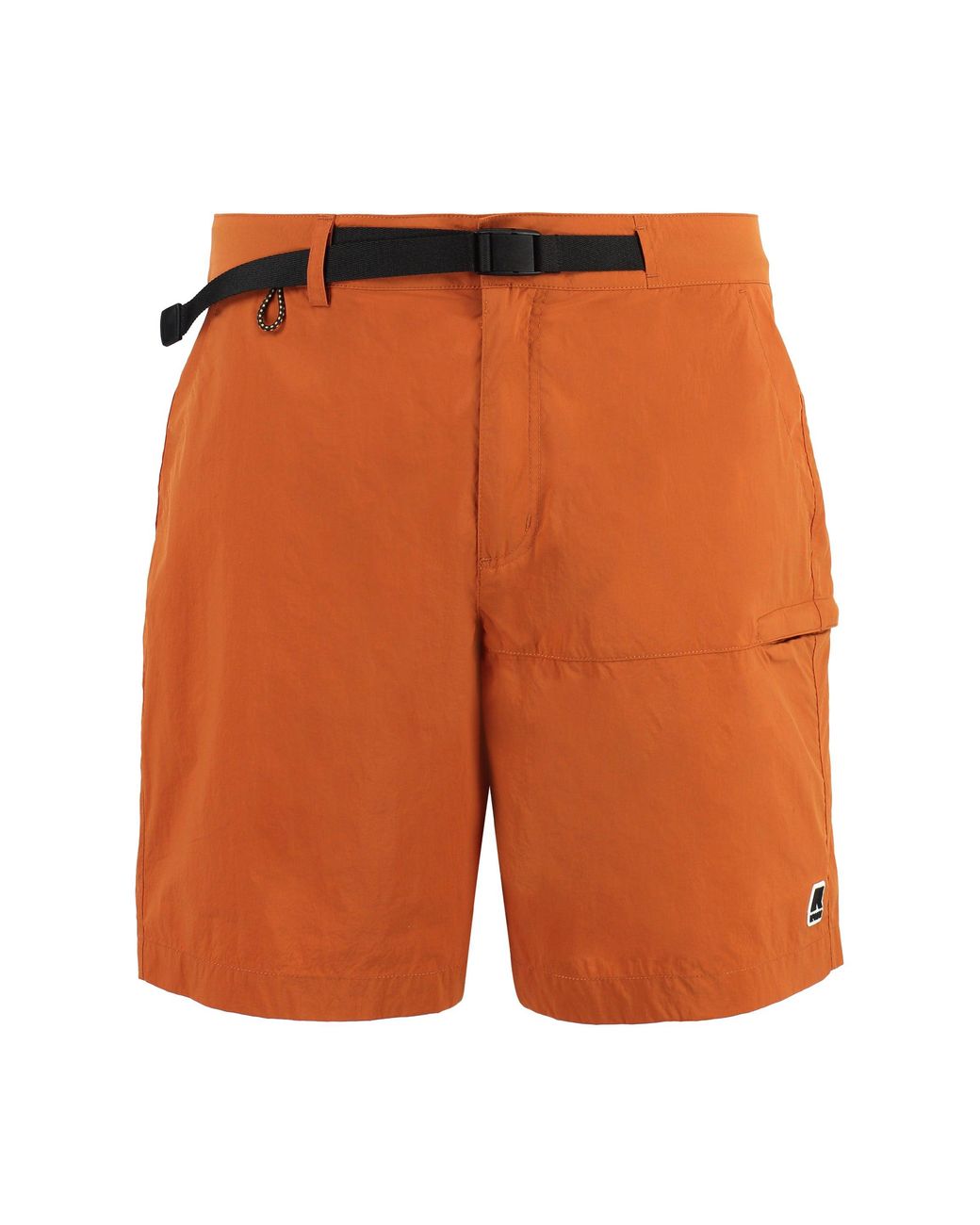 K-Way Orange Taprinne Nylon Bermuda Shorts for men