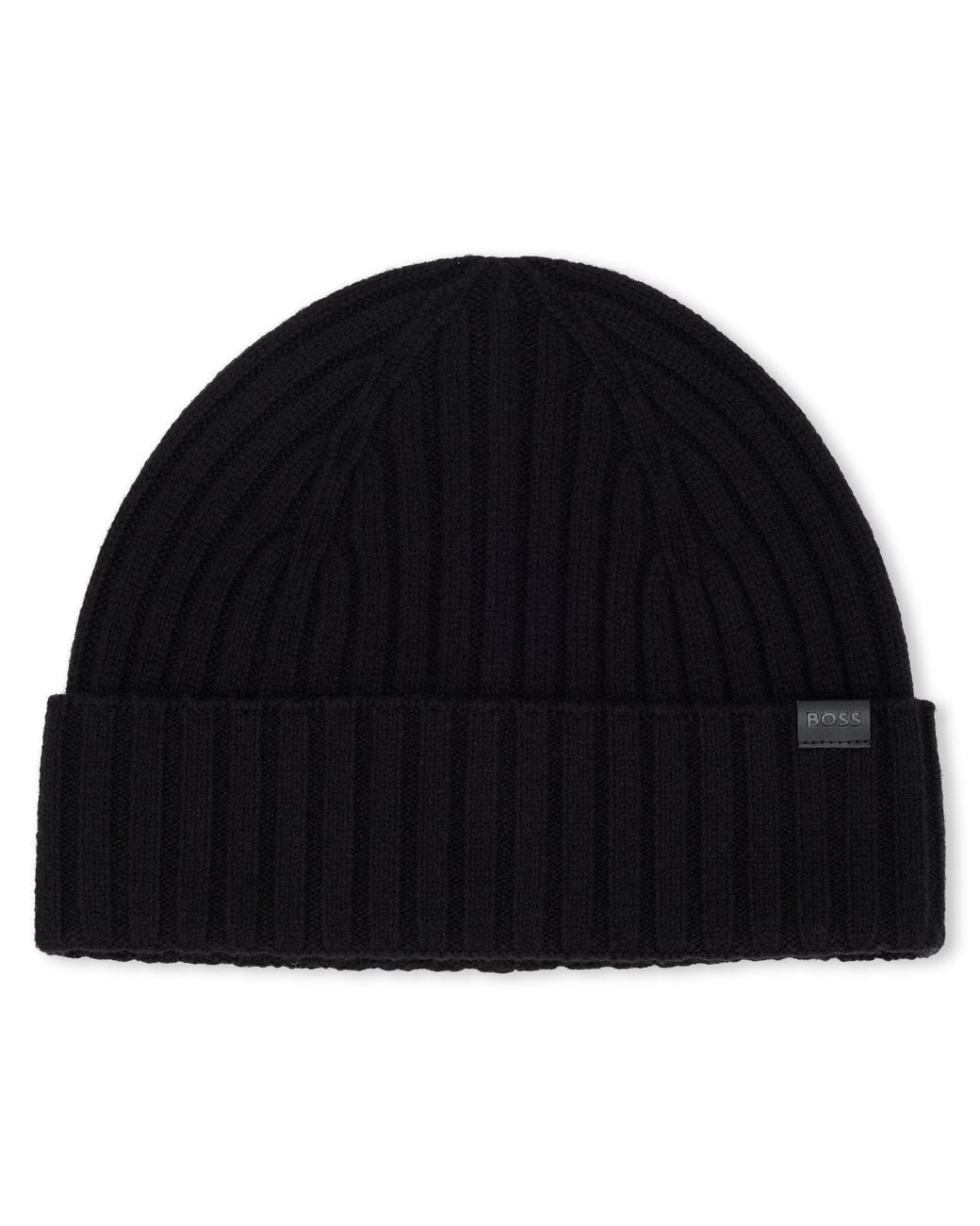 Boss Black Knit Hat for men