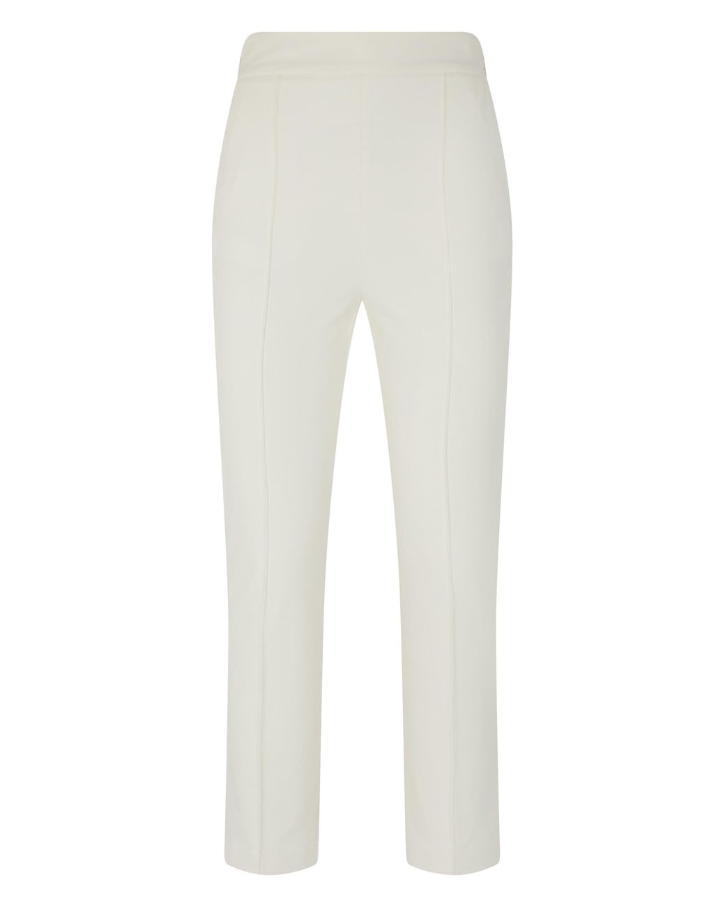 Elisabetta Franchi White Slim Fit Trousers