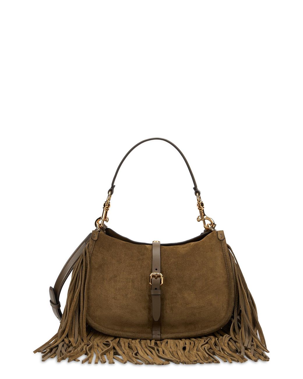 Etro Brown Fringe Shoulder Bag