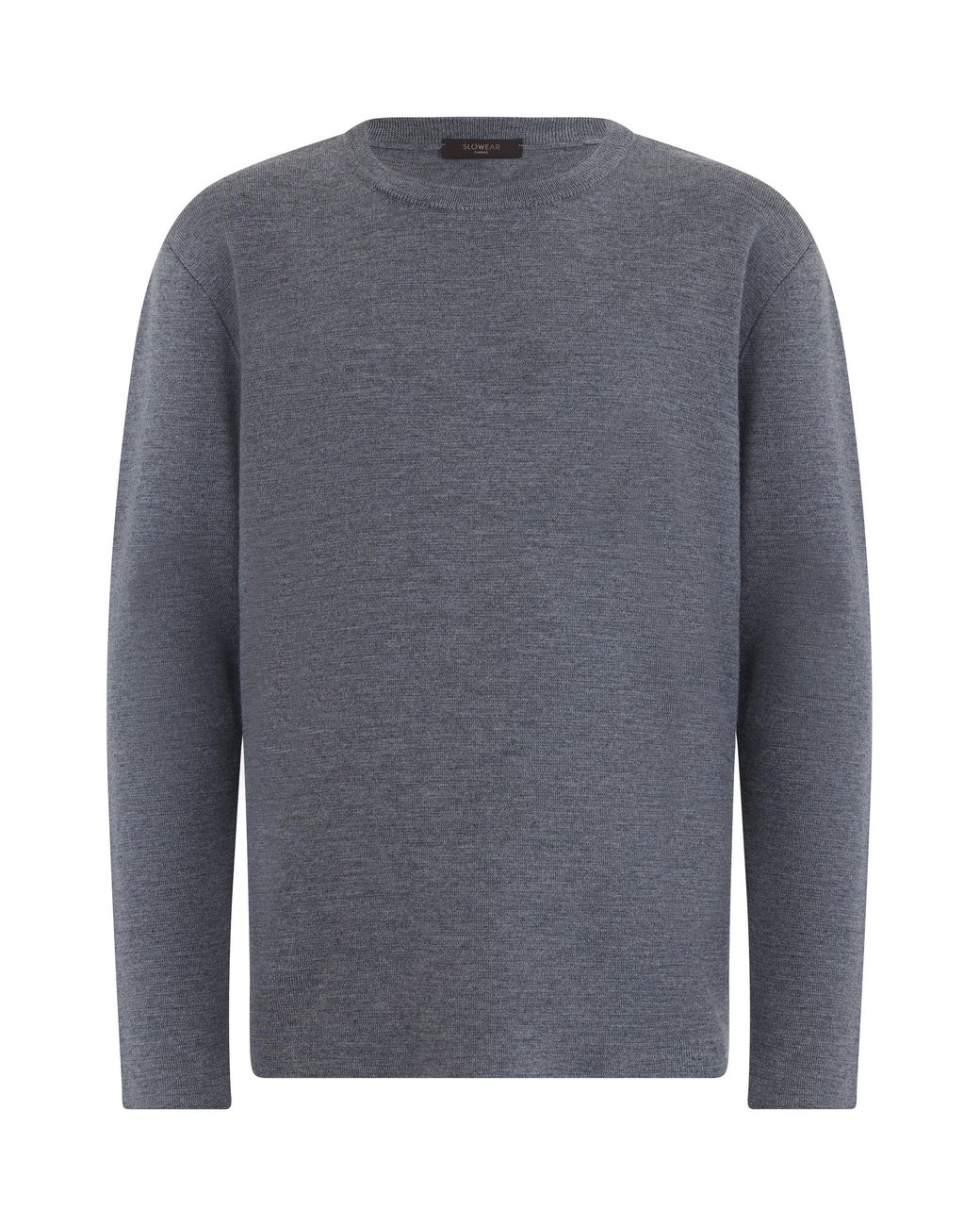 Slowear Gray Crewneck Sweater for men