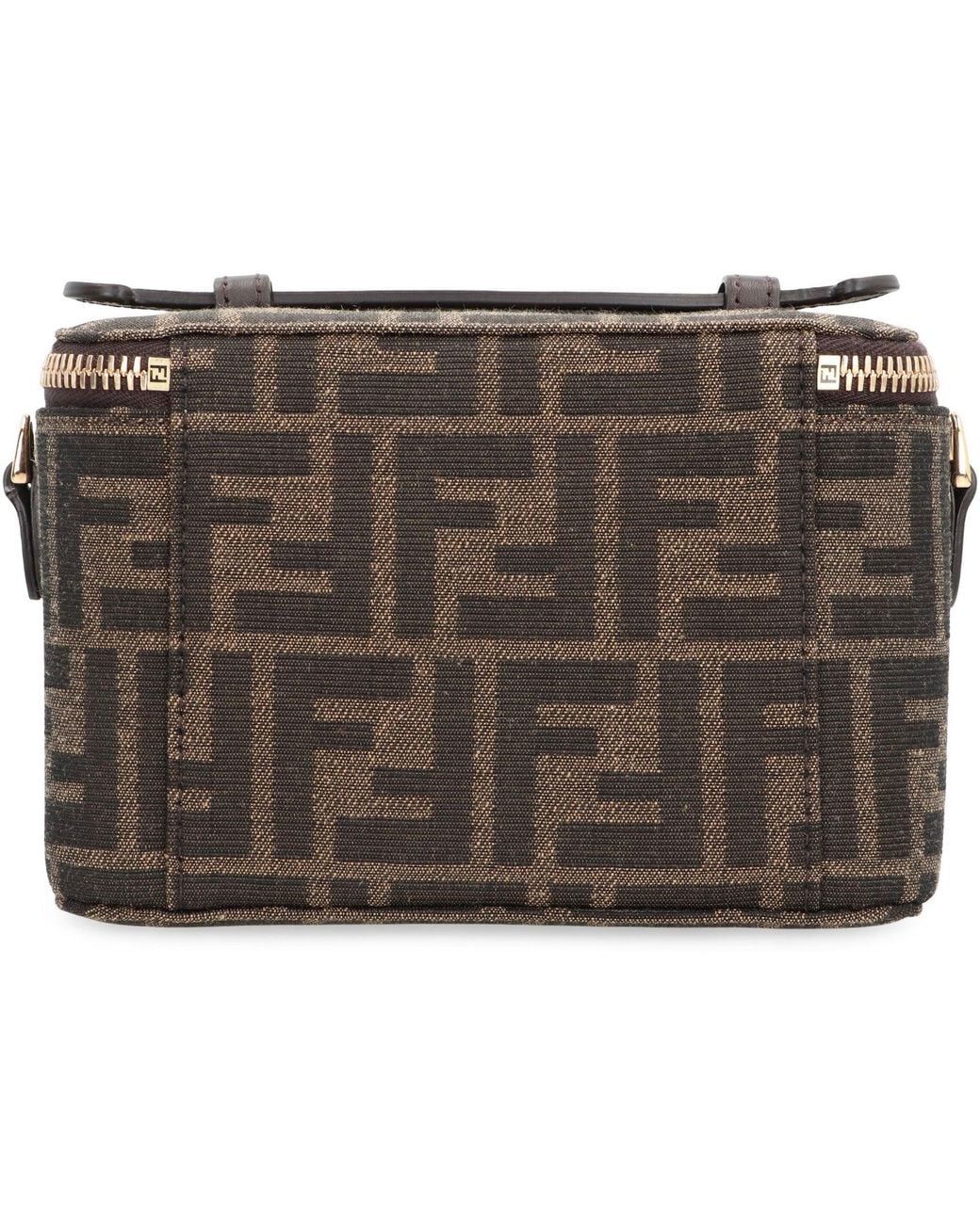 Fendi Gray Mini Vanity Handbag