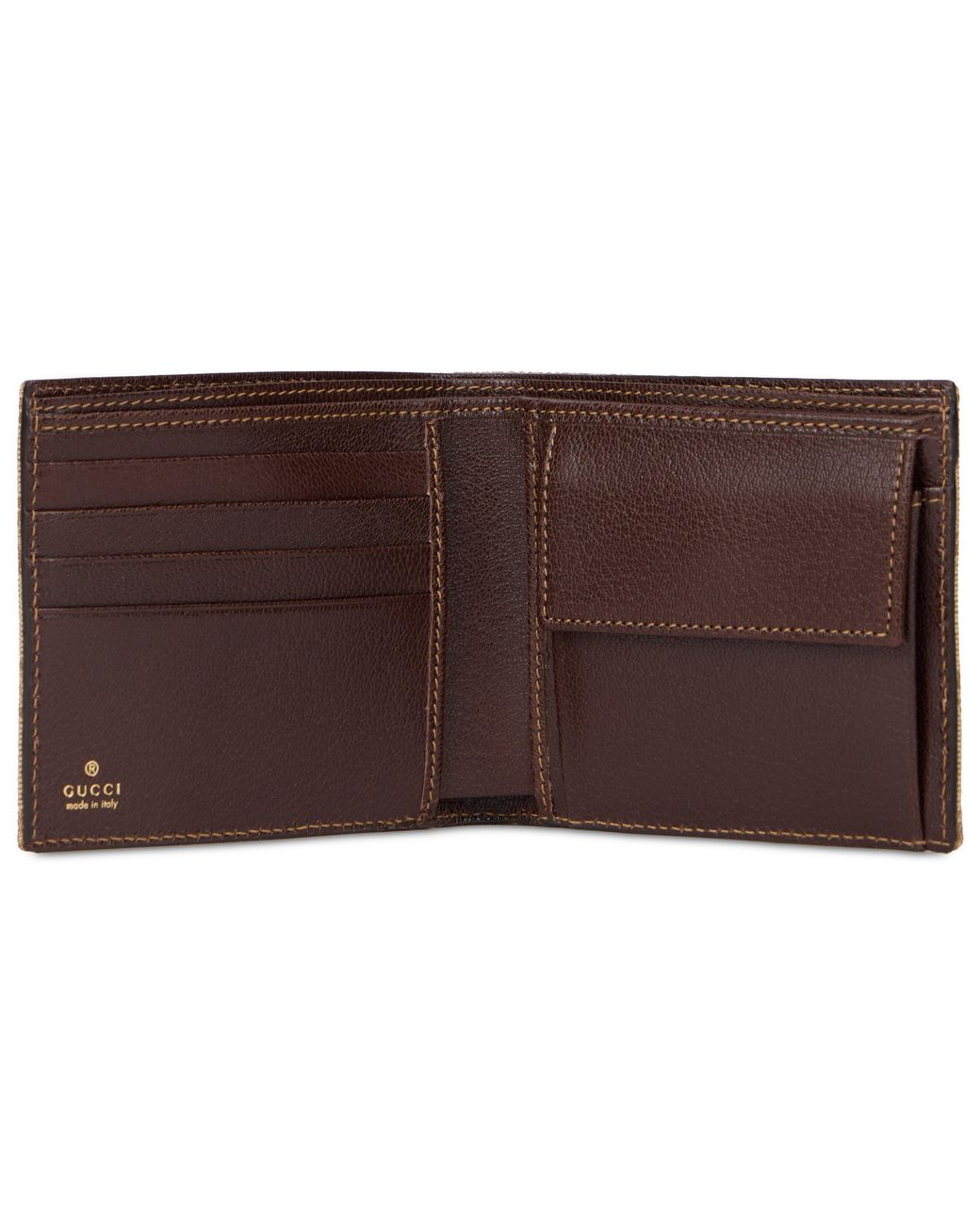Gucci Natural Bi-Fold Wallet Essence Classic for men
