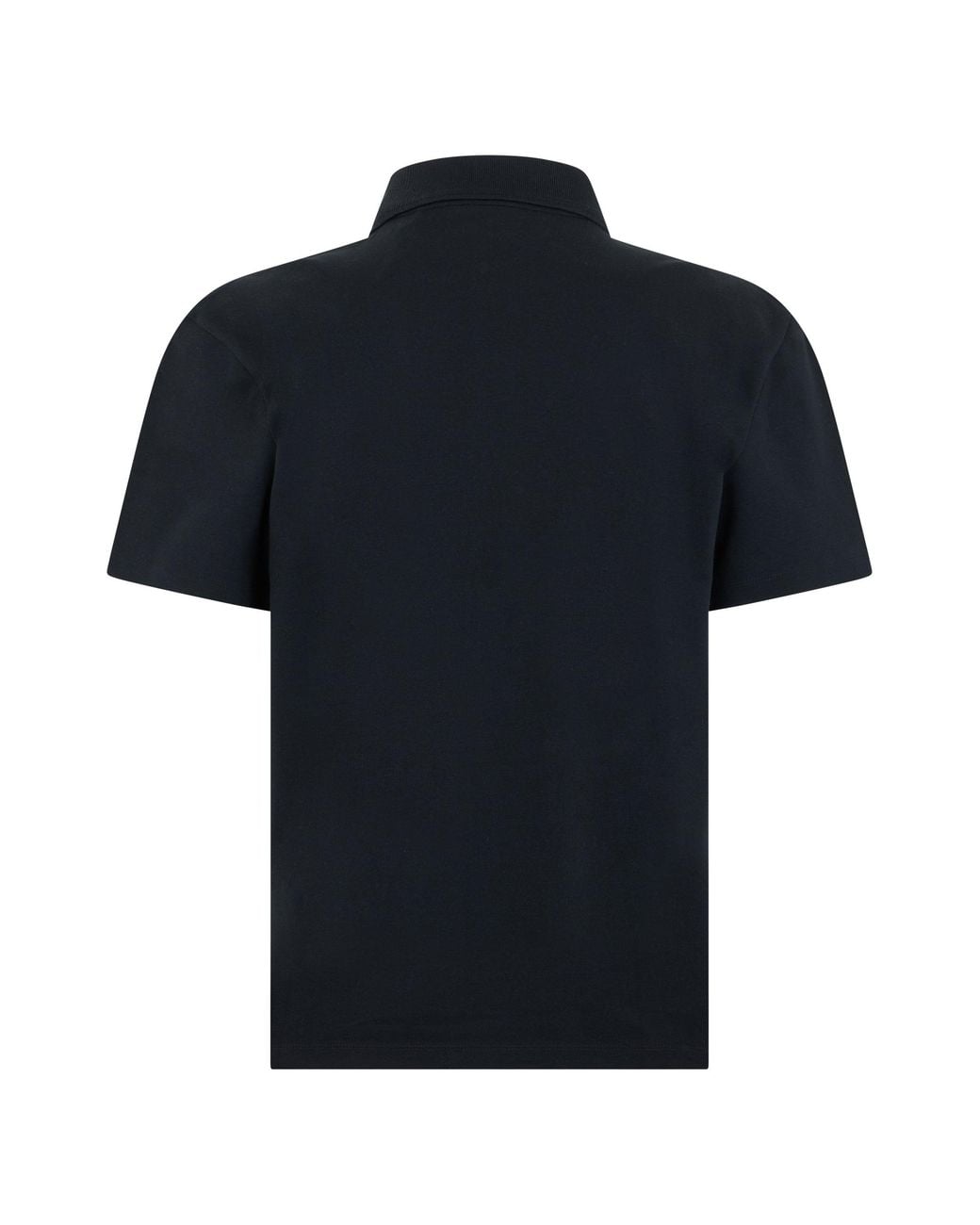 Boss Black Cotton Polo With Short Sleeves for men