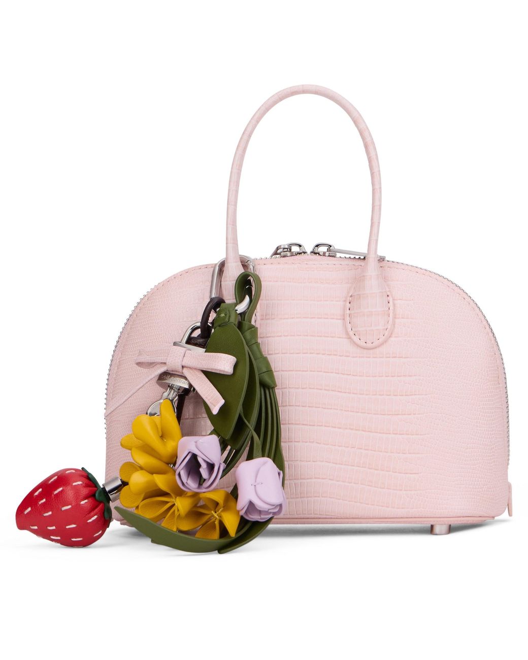 Self-Portrait Pink Mini Handbag With Pendants