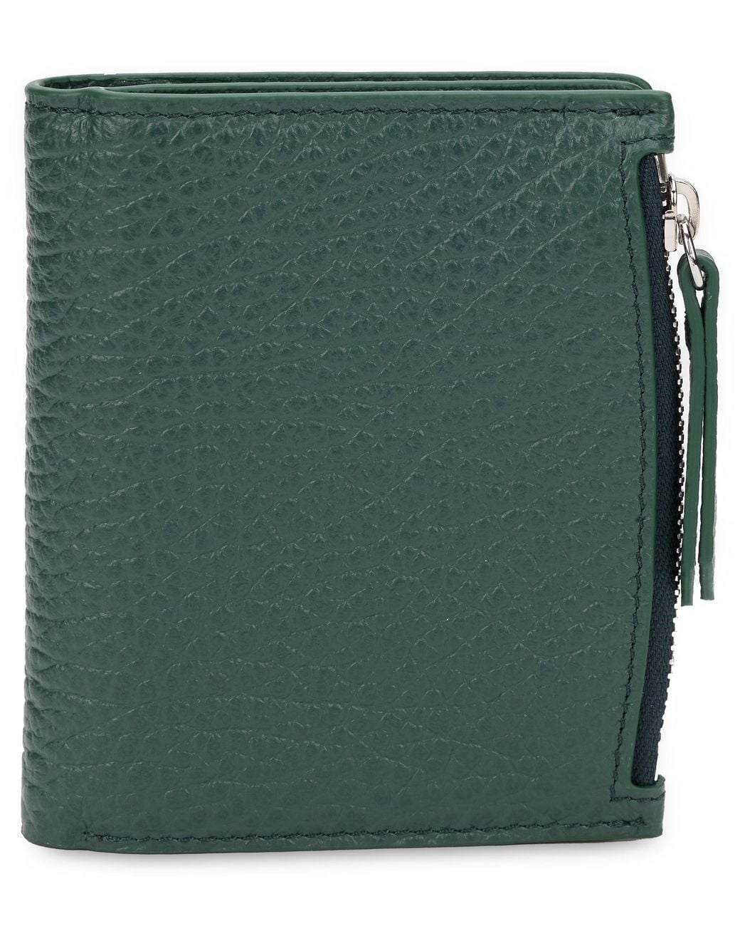 Maison Margiela Green Wallet With Zipper