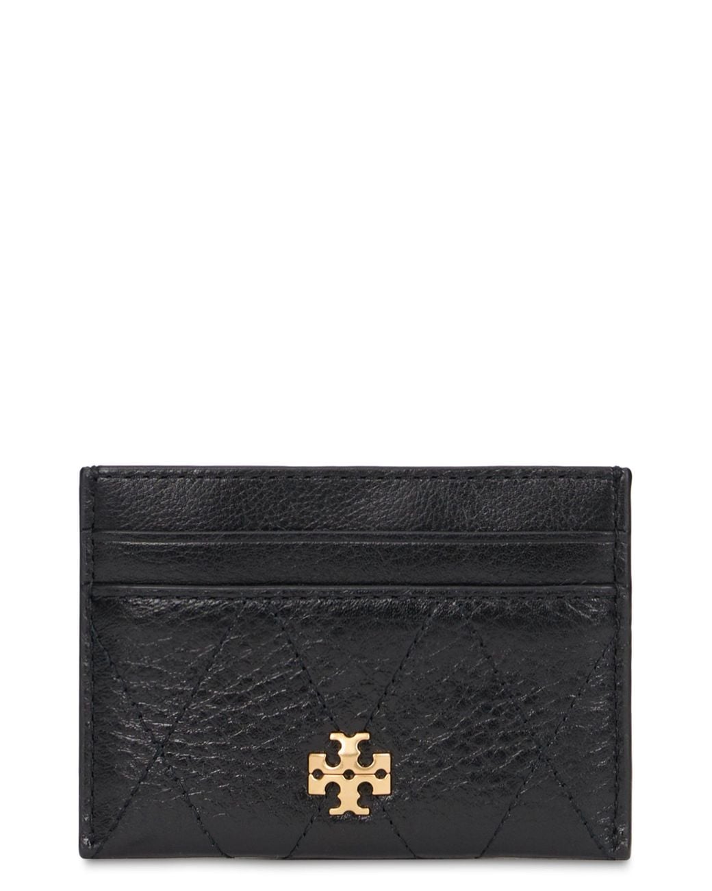 Tory Burch Black Leather Card Holder