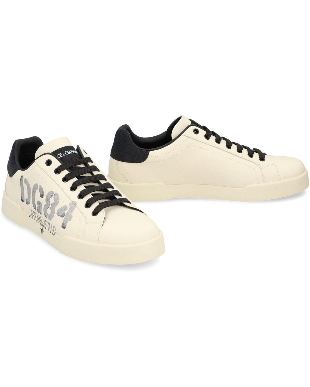 Dolce & Gabbana Natural Sports Shoes With Logo for men
