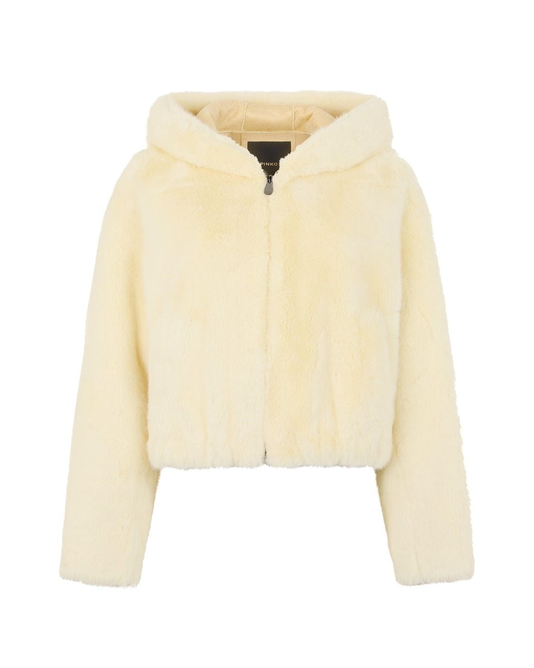 Pinko Natural Jacket With Synthetic Fur
