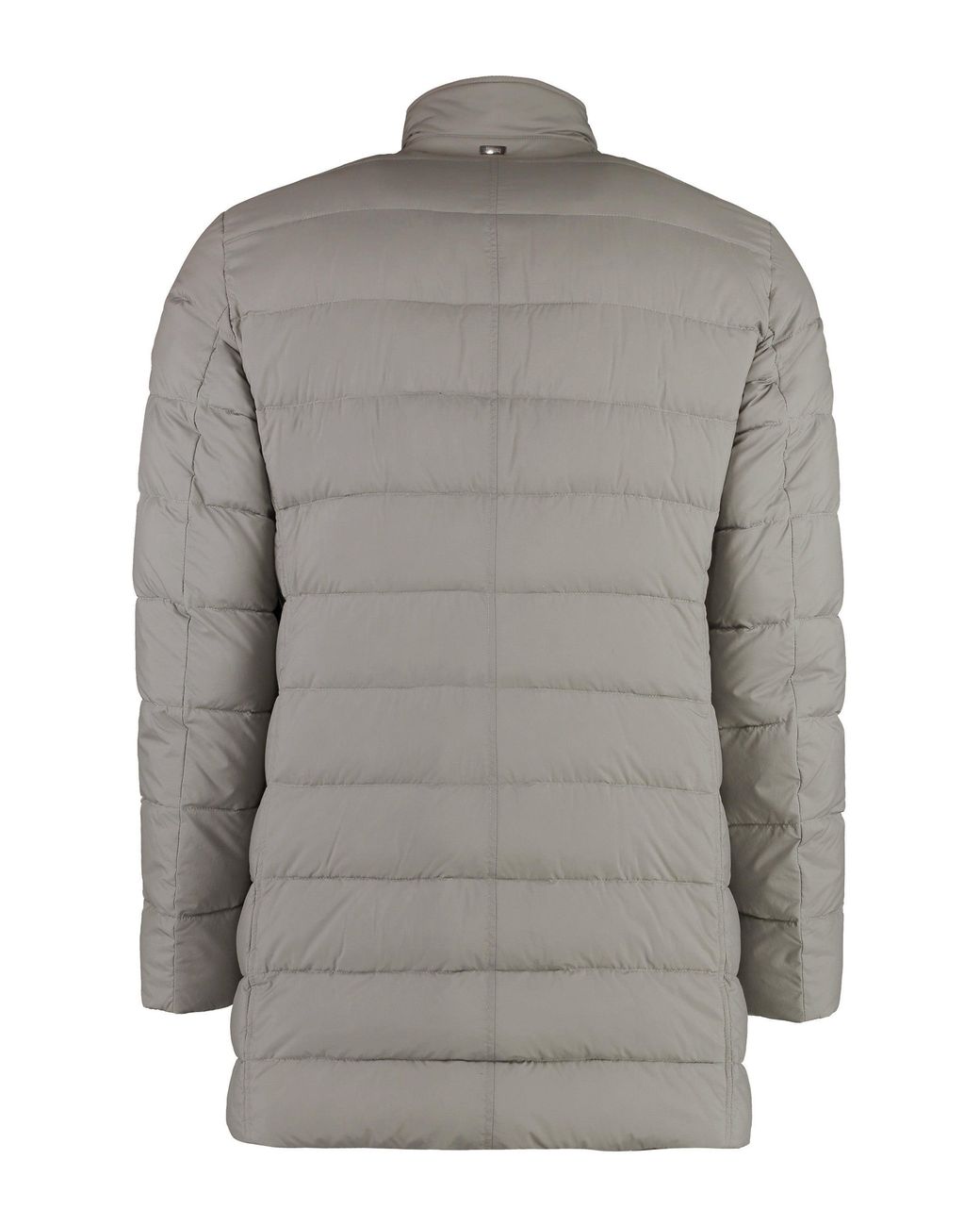 Herno Gray Techno-Nylon Down Jacket Polyamide Padded for men
