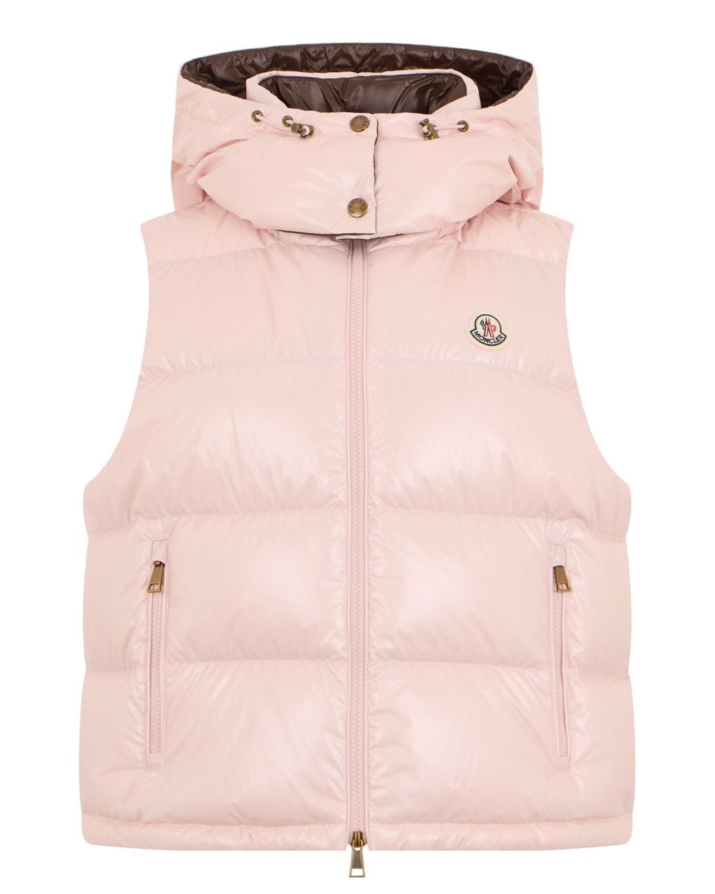 Moncler Pink Niverolle Padded Gilet With Hood