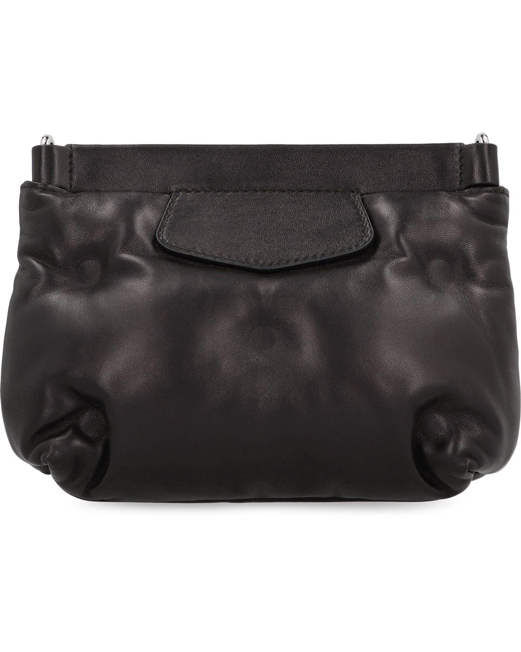 Maison Margiela Black Glam Slam Leather Clutch