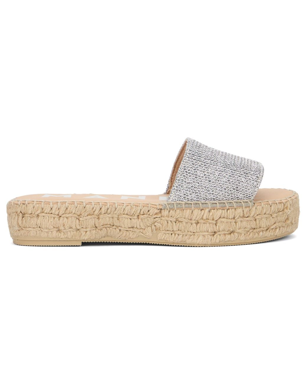 Manebí White Ciabatta Platform With Strap