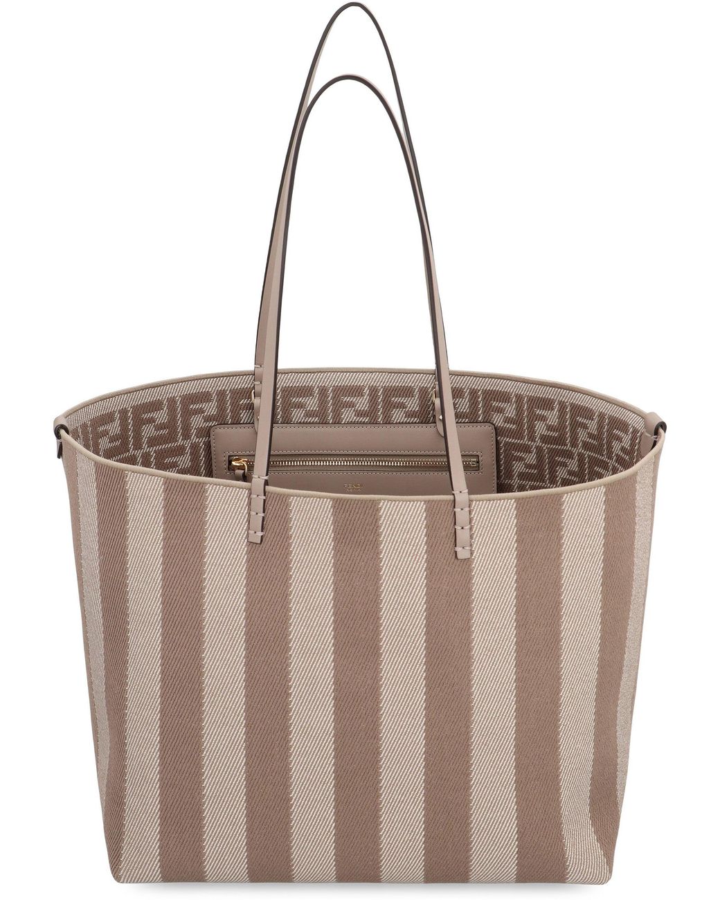 Tote bag Roll Large di Fendi in Brown