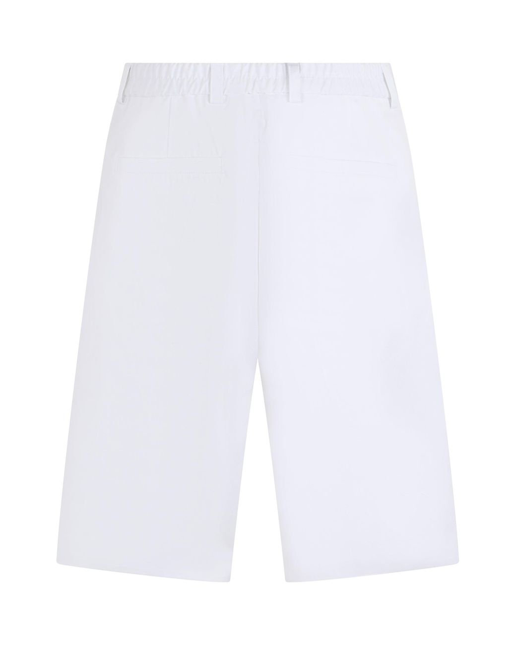 Boss White Cotton Shorts