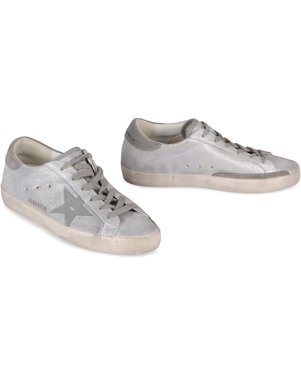 Golden Goose Deluxe Brand Metallic Sneakers Low-Top Super Star