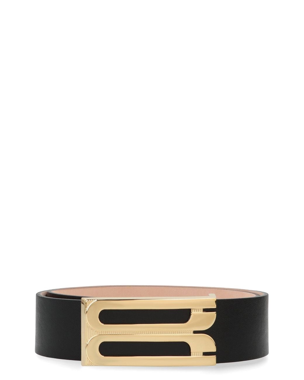 Victoria Beckham Black Jumbo Frame Belt