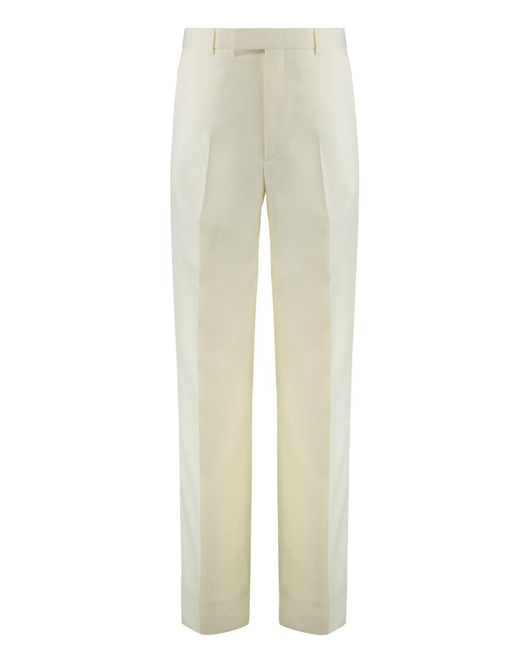Gucci Natural Silk Twill Pants for men