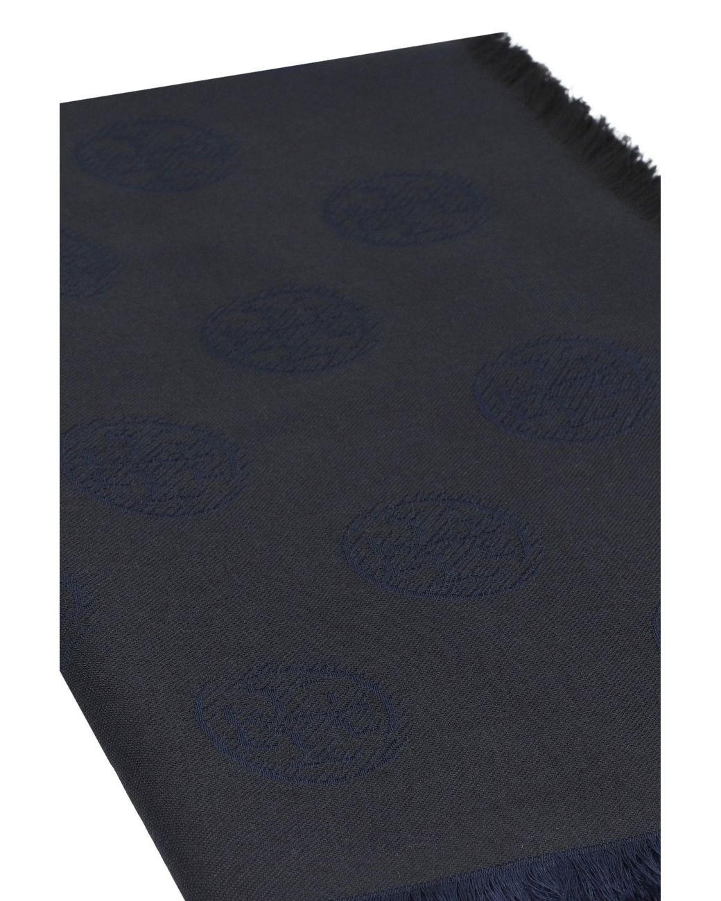Sciarpa in lana e seta di Tory Burch in Blue