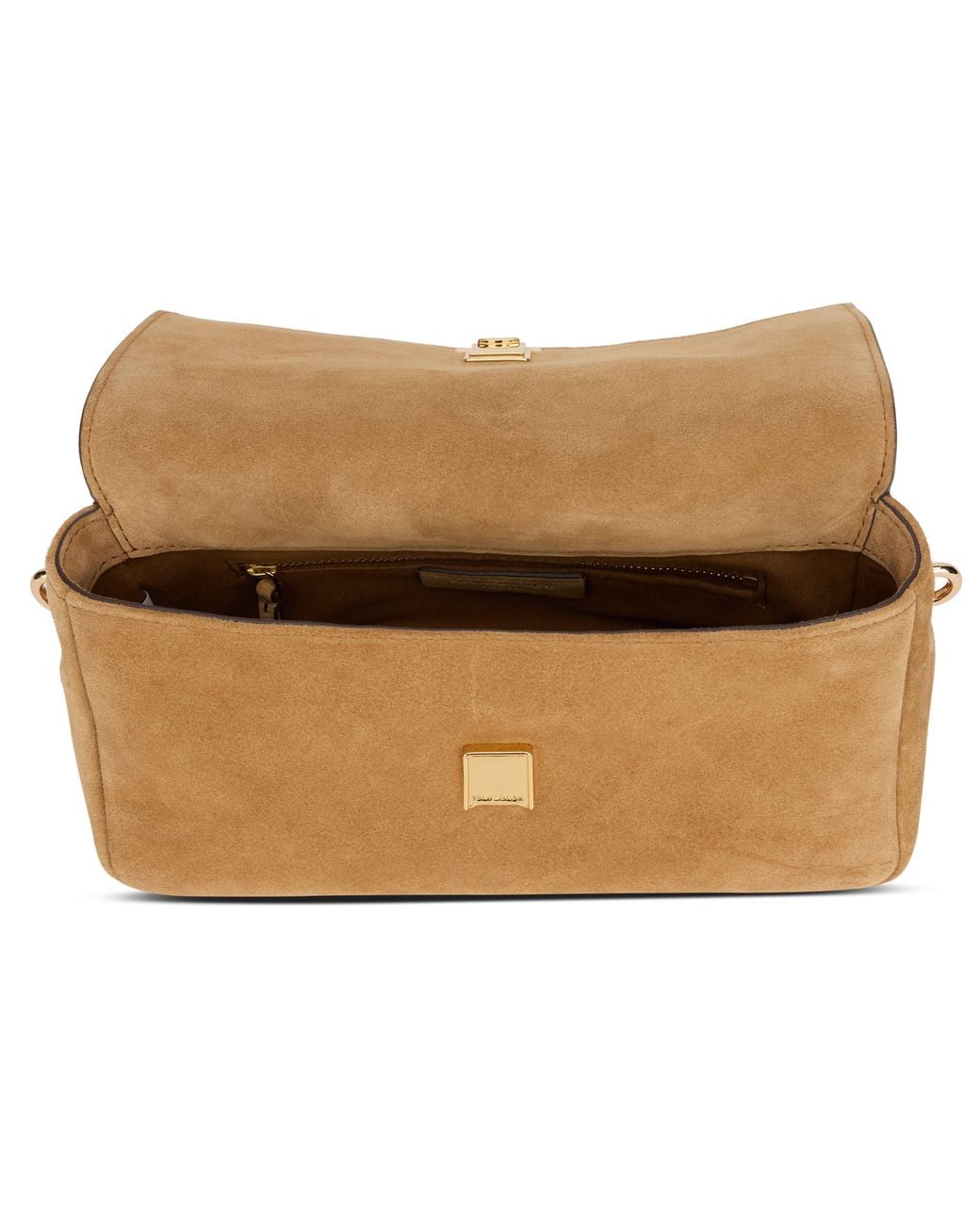 Tory Burch Brown Shoulder Bag Charlie Suede Cowhide Handbags