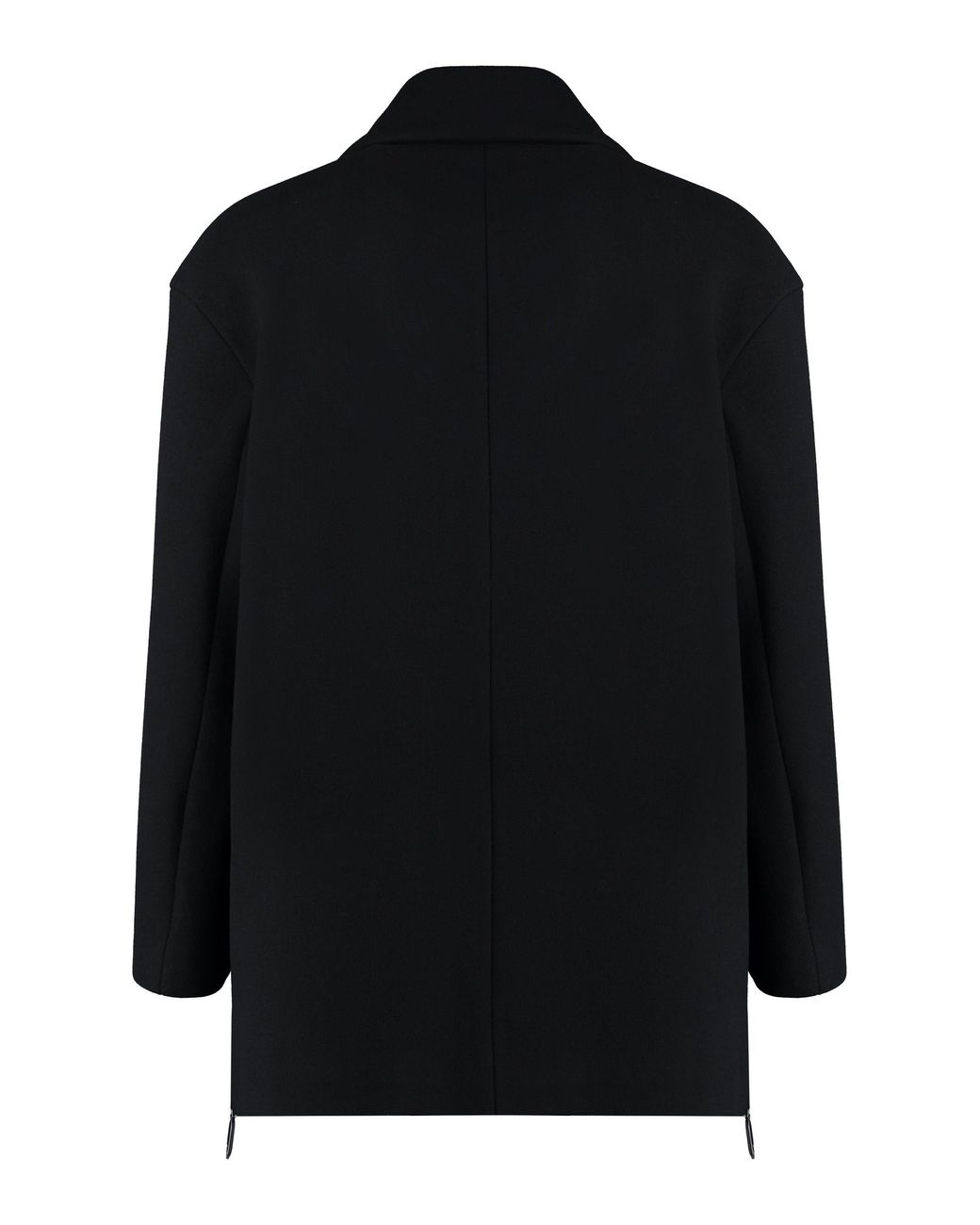 Giorgio Armani Blue Wool Blend Double-Breasted Coat for men