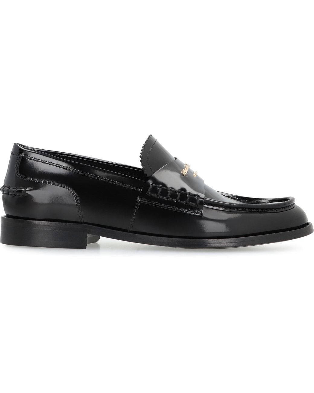 Alexander Wang Black Loafers Carter Patent Leather Cow Hide