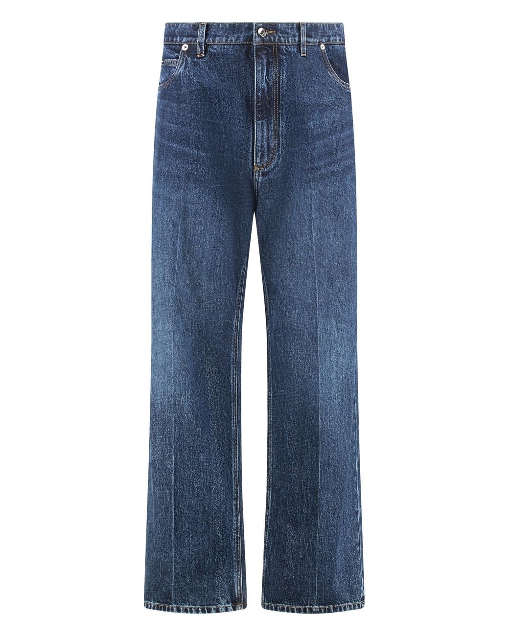 Dolce & Gabbana Blue Wide Leg Jeans for men