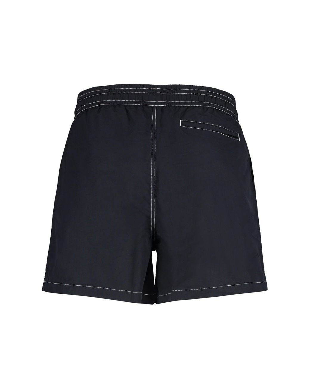 AMI Blue Nylon Swim Shorts for men