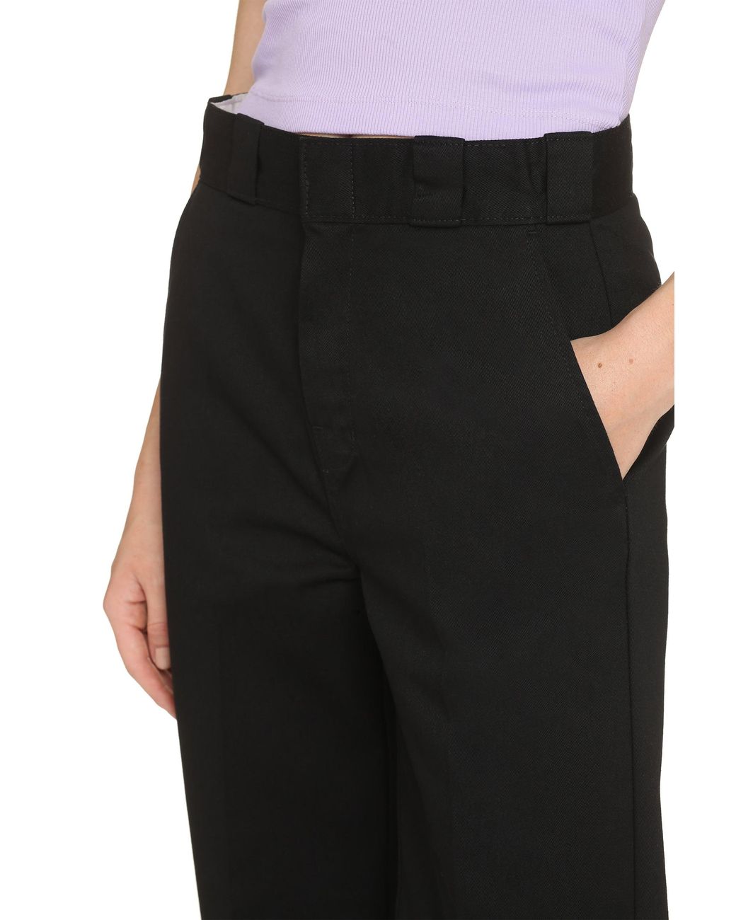 Dickies Black Elizaville Straight-Leg Trousers