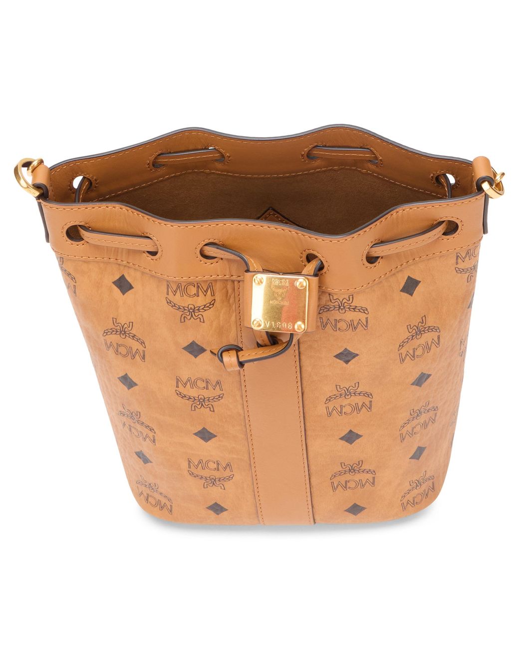 Borsa a secchiello Dessau di MCM in Brown
