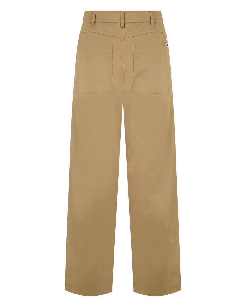 Moncler Natural Straight Cotton Pants for men