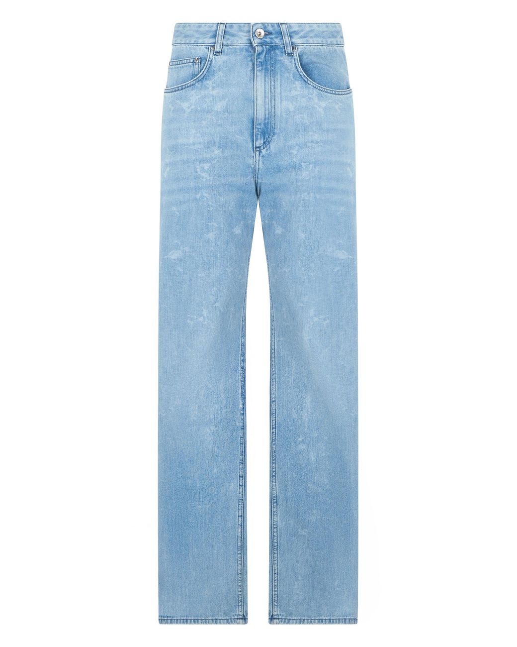 Rabanne Blue Straight Cut Denim Jeans For