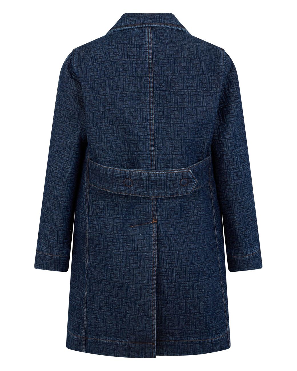 Fendi Blue Monogram Denim Jacket