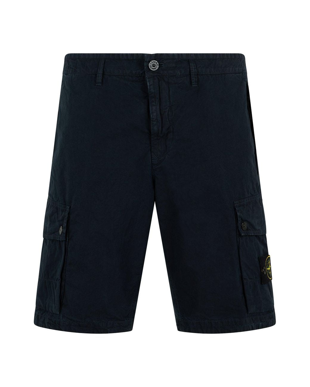 Stone Island Blue Cotton Bermuda Cargo for men