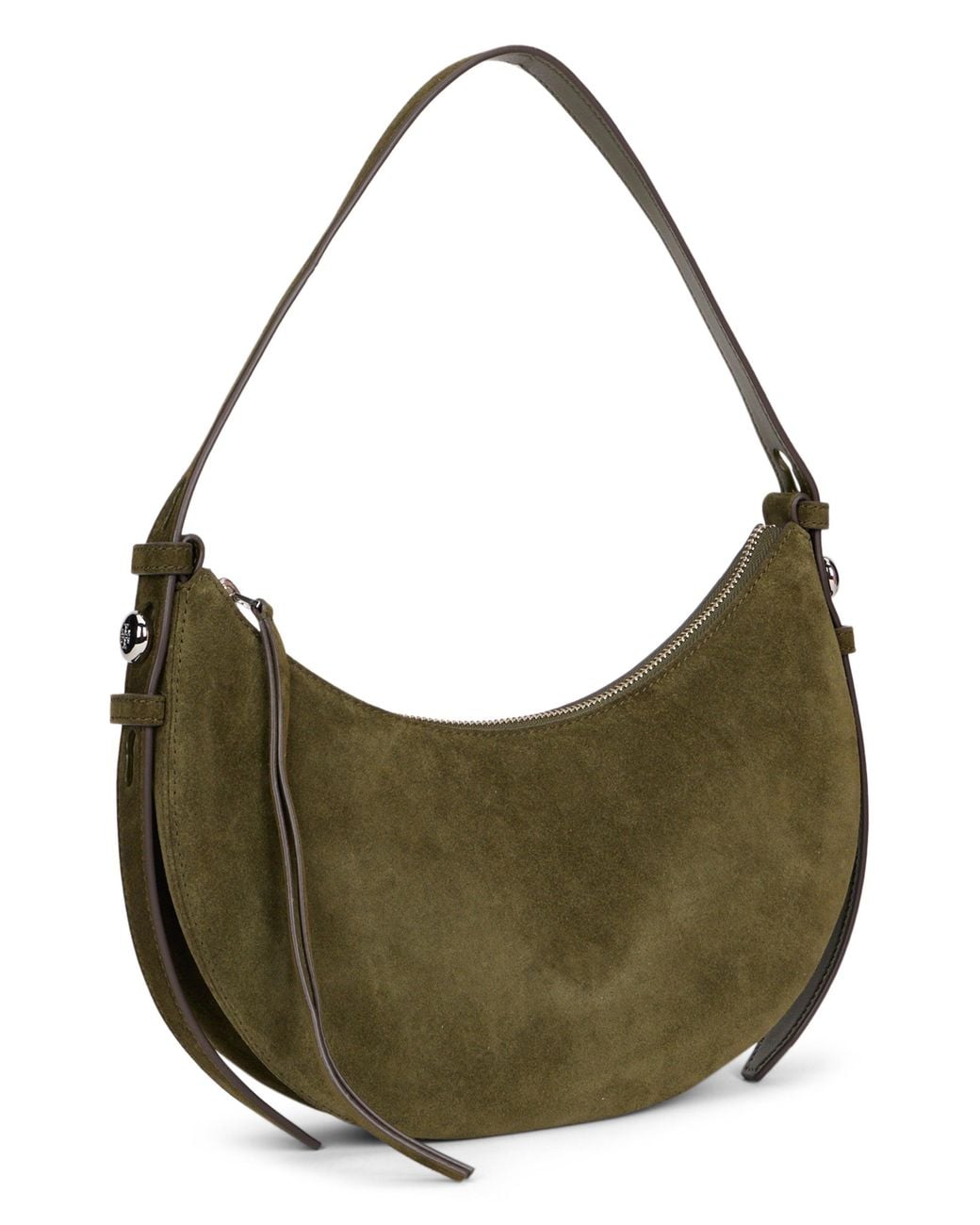 Tory Burch Gray Half-Moon Bag Romy