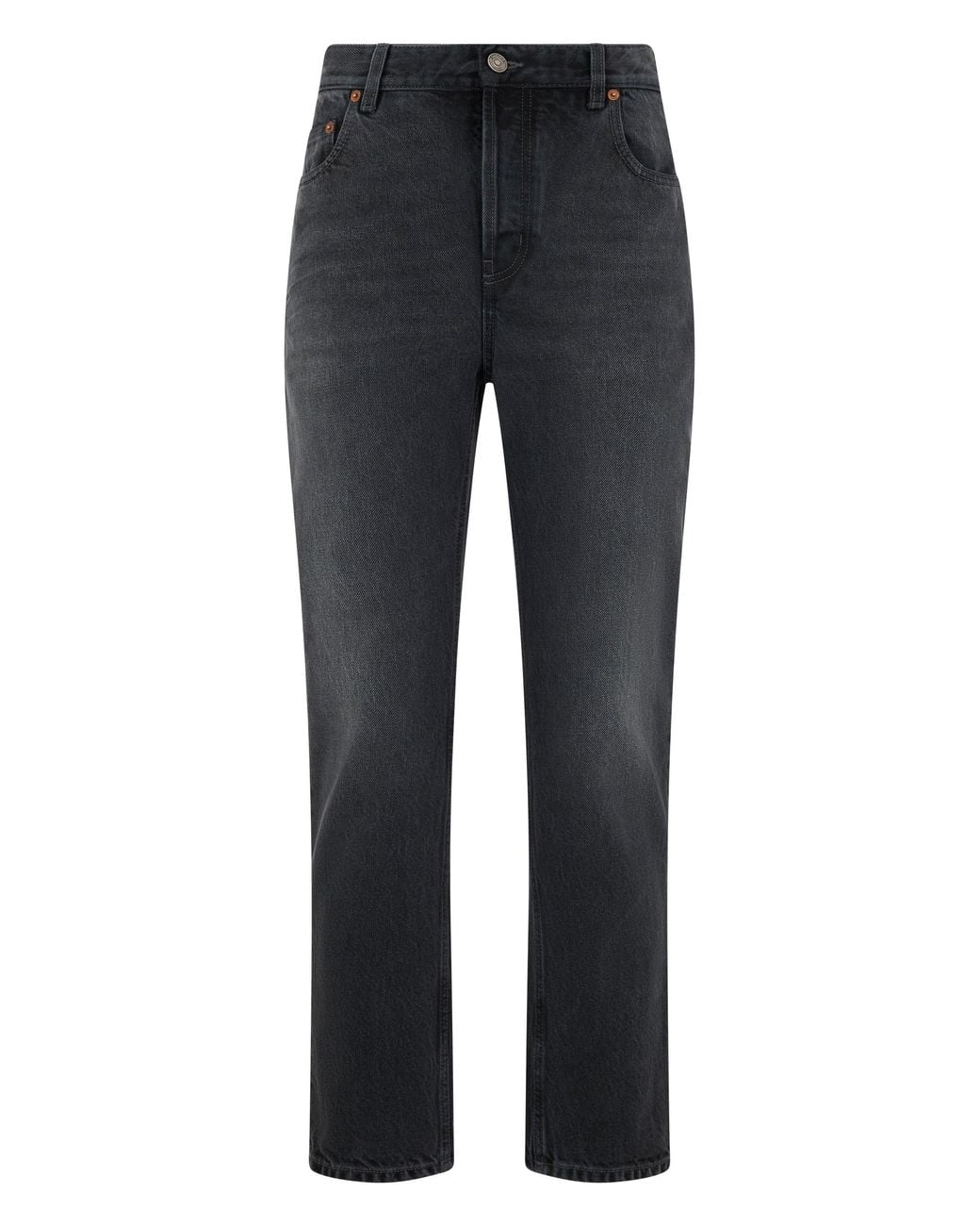 Saint Laurent Blue Straight Leg Jeans