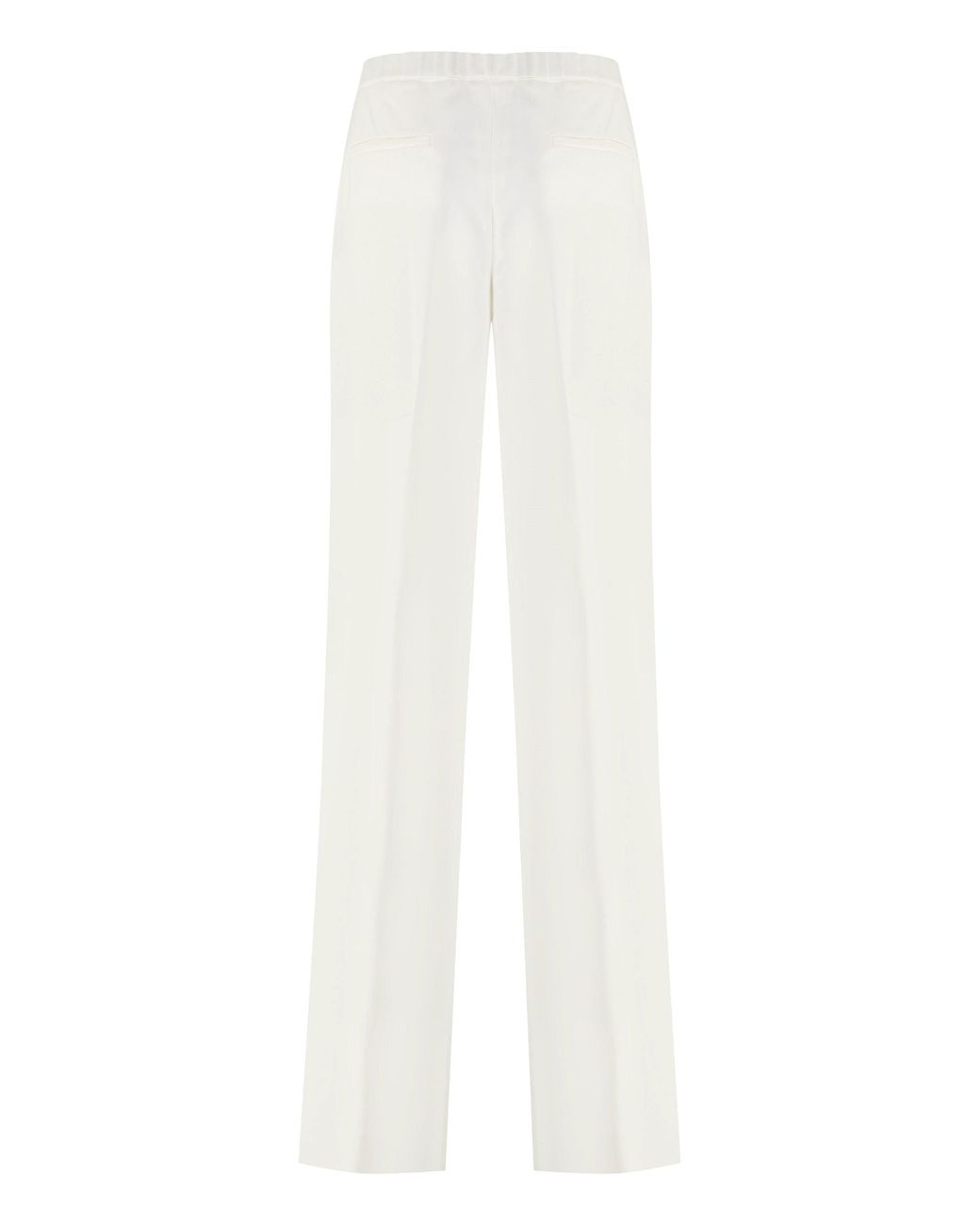 Fabiana Filippi White Trousers Viscose Acetate Straight