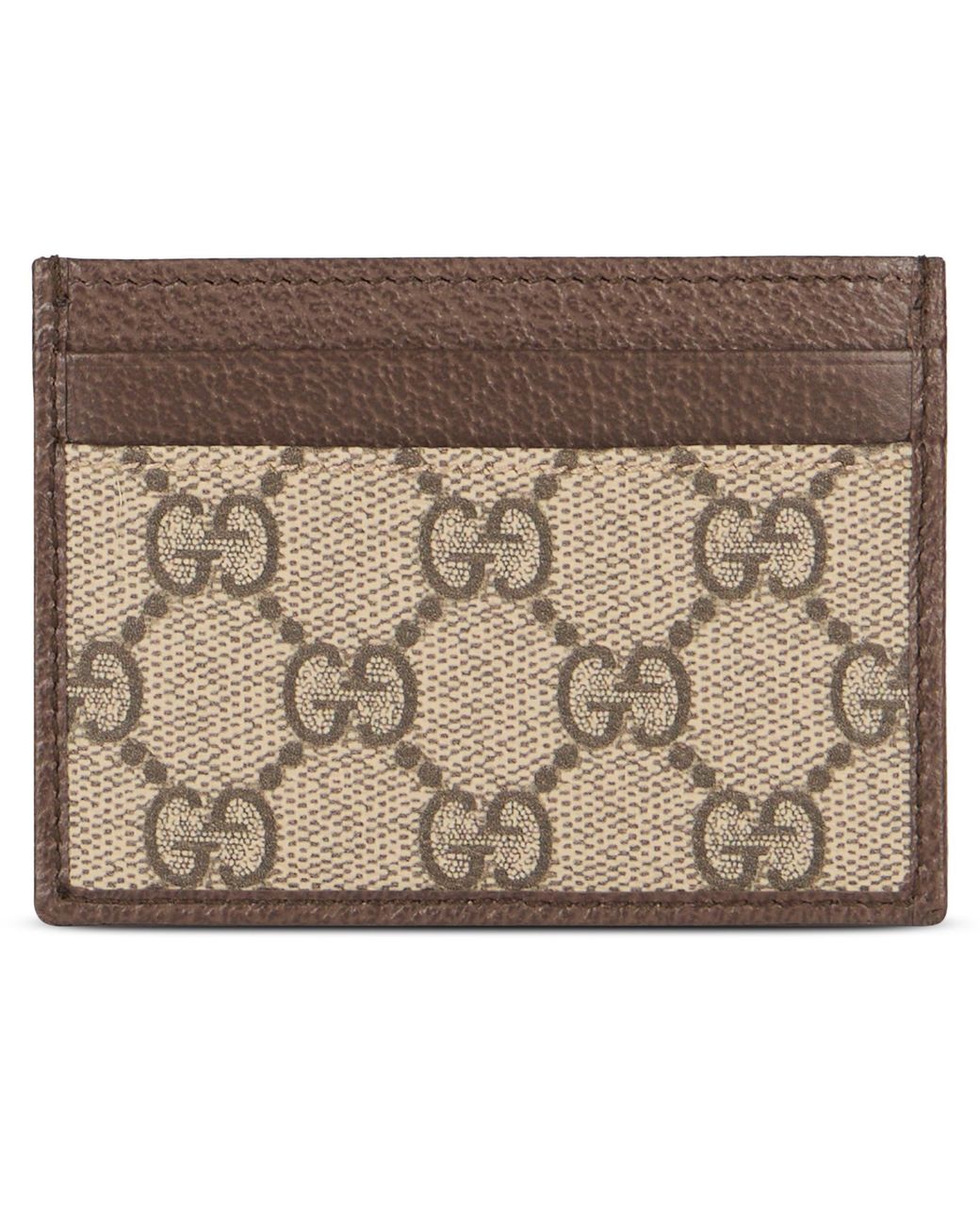 Gucci Brown Cardholder Ophidia Gg Supreme Polyurethane Wallets & Purses
