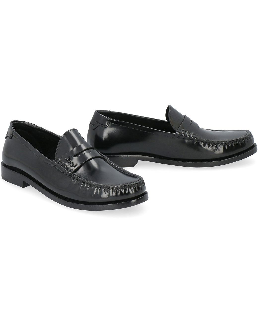 Saint Laurent Black Le Loafer 15 Leather Moccasin