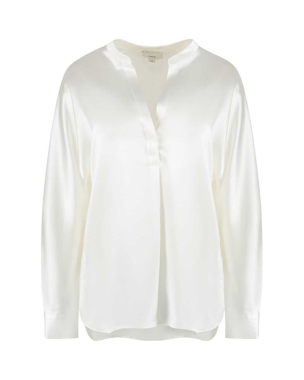 Vince White Silk Blouse