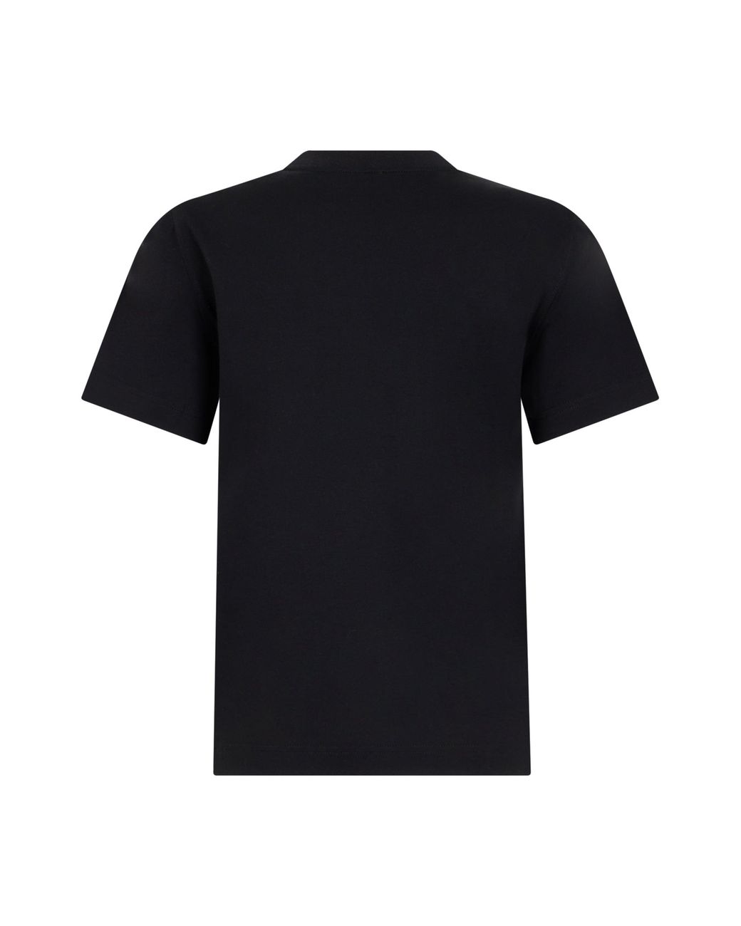 Burberry Black T-Shirt With Tartan Detail, Cotton T-Shirts & Jerseys